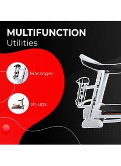PowerMax Fitness Fitness Tda-255 (5Hp Peak) Multi-Function Treadmill For Home Use With Massager 【Max User Wt. 125Kg | 15 Level Auto Incline | Top Speed:15.8 Km/Hr | Spring Resistance】  - Image 3