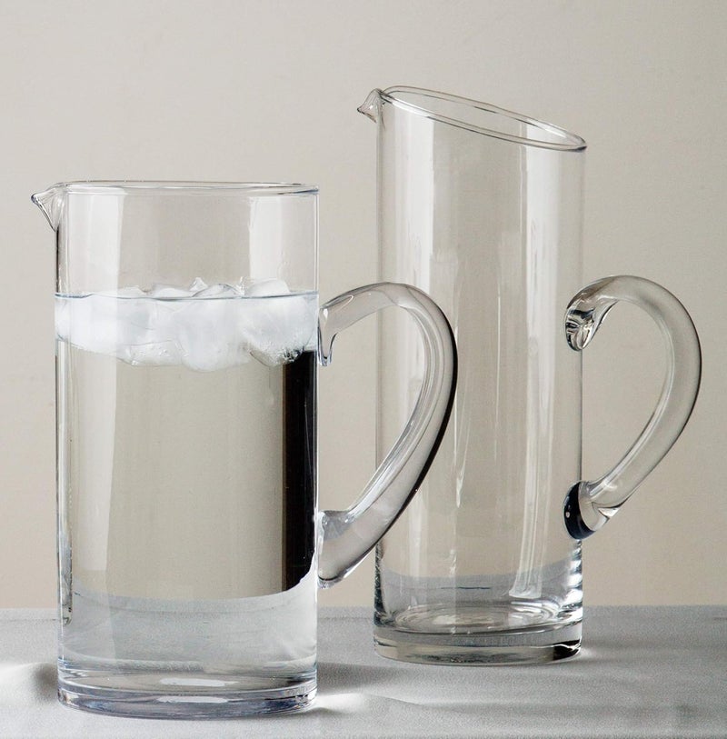 Glaver's Glass Water Pitcher with Spout – Elegant Serving Carafe for Water, Juice, Sangria, Lemonade, and Cocktails – Crystal-Clear Glass Beverage Pitcher. - Image 4