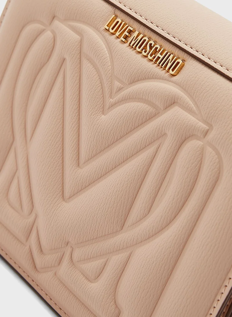 Love Moschino Logo Detailed Crossbody Bag