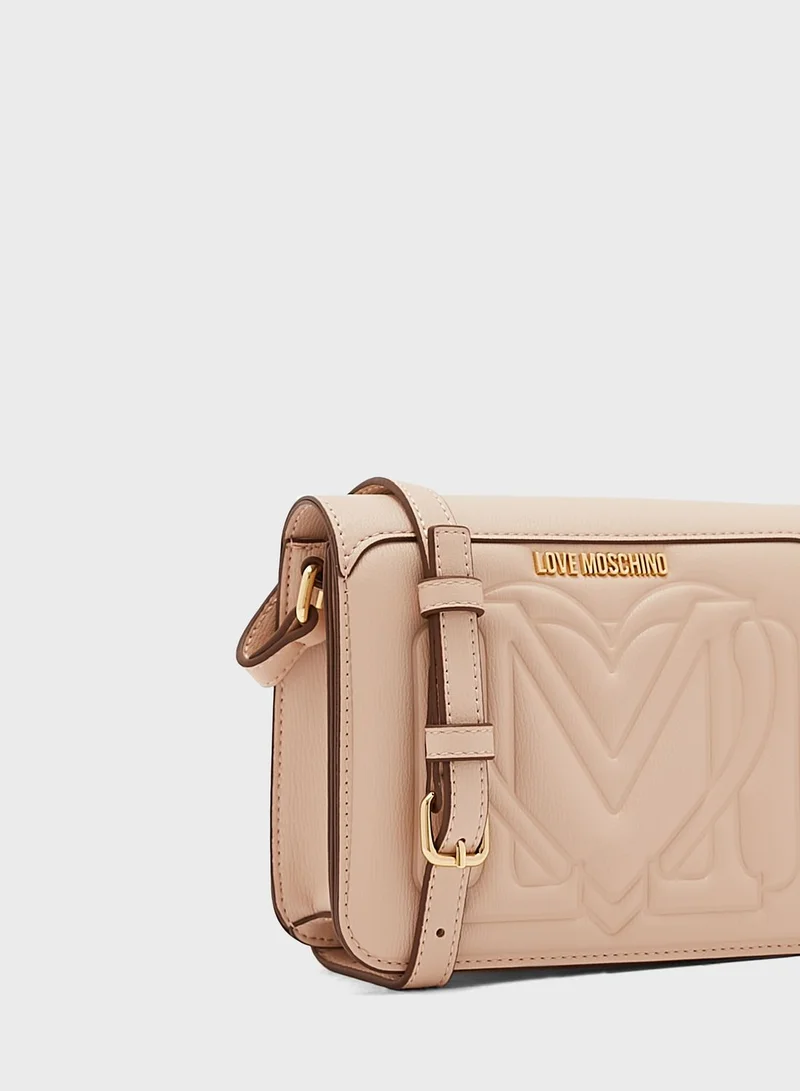 Love Moschino Logo Detailed Crossbody Bag