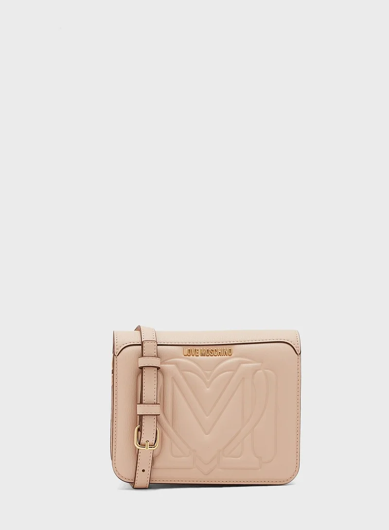 Love Moschino Logo Detailed Crossbody Bag