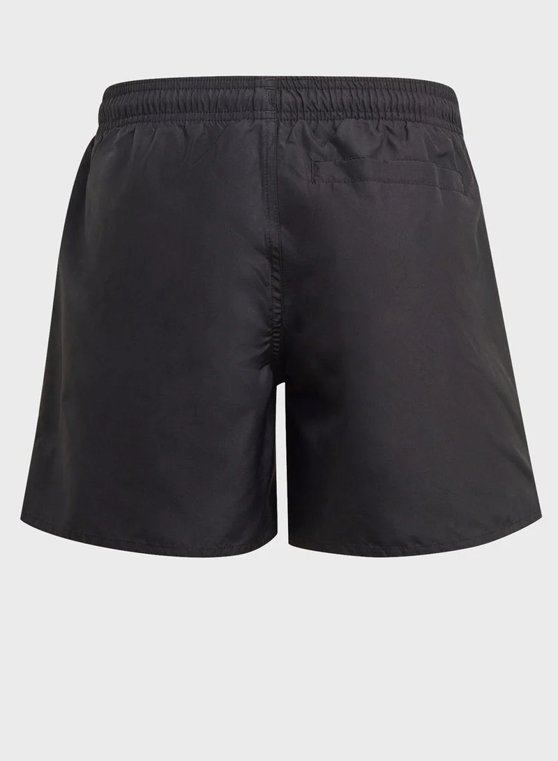 adidas Originals Yb Bos Shorts Black Swim Swimwear 5-6Y