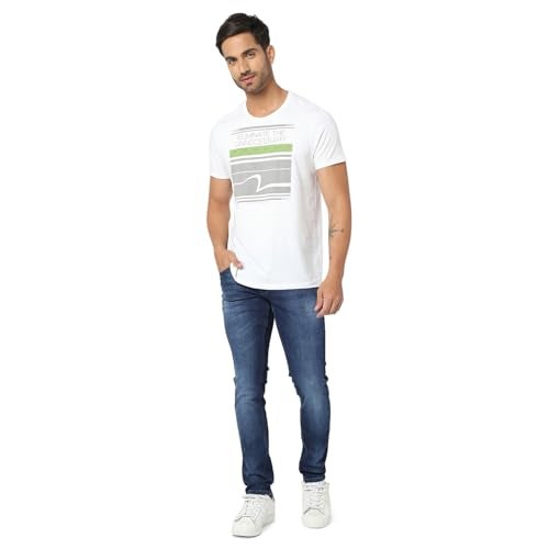Spykar Men's Skinny Fit Low-Rise Casual Jeans Dark Blue - Image 3