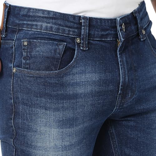 Spykar Men's Skinny Fit Low-Rise Casual Jeans Dark Blue - Image 2