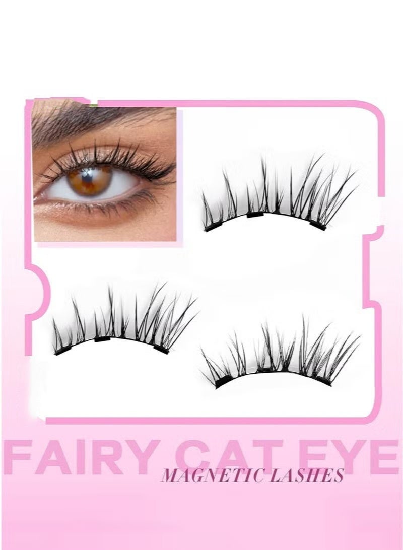 Arabest Magnetic Eyelashes Half Eyes Reusable Eyelashes with Applicator No Glue Needed Eyelashes Natural Look Lash Clusters Kit Easy to Wear and Remove CT04-6 - Image 4