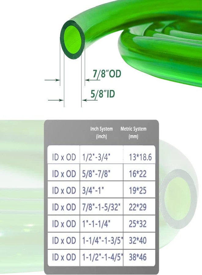 Feelers Green PVC Tubing 5/8"ID x 7/8"OD Vinyl Flexible Hose Water Fish Tank Aquarium Tubing Low Pressure Tube BPA Free, 9.84FT - Image 2