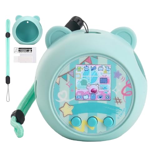 YouKnow Silicone Case Compatible with Punirunes Interactive Digital Toy Protective Skin Sleeve for Punirunes Virtual Electronic Pets Accessories Case Only Teal - Image 1