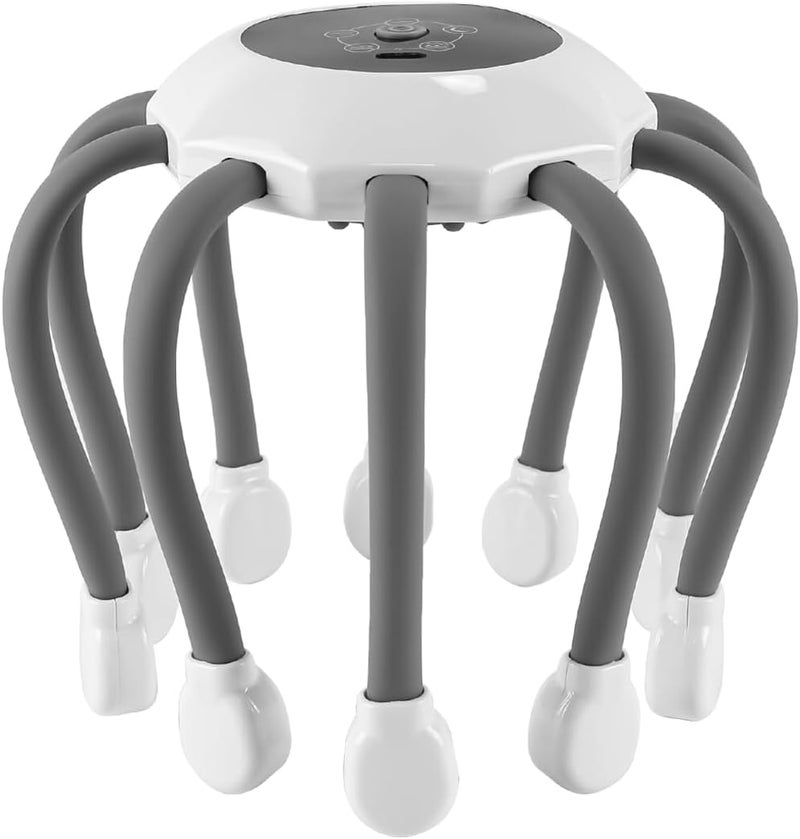 Electric Scalp Massage Head Massager 10 Nodes 5 Modes Wireless USB Rechargeable Vibration Head Massage for Stress Relief - Image 1