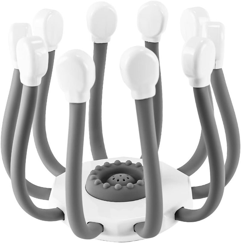Electric Scalp Massage Head Massager 10 Nodes 5 Modes Wireless USB Rechargeable Vibration Head Massage for Stress Relief - Image 2
