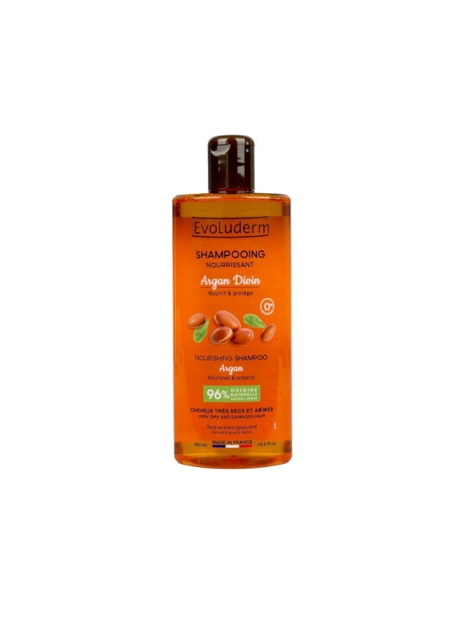 Evoluderm Argan Divin Nourishing Shampoo 400ml - Image 1