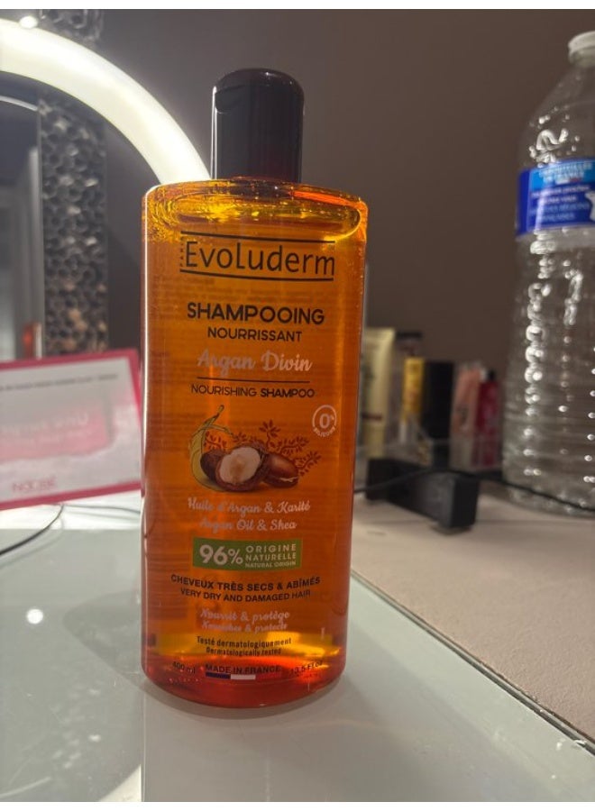 Evoluderm Argan Divin Nourishing Shampoo 400ml - Image 2