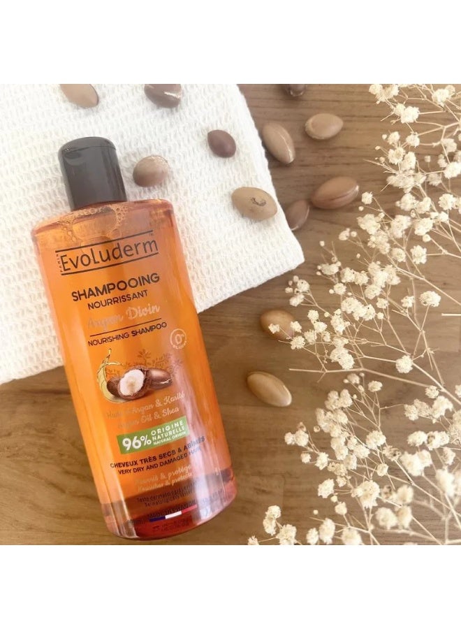 Evoluderm Argan Divin Nourishing Shampoo 400ml - Image 3