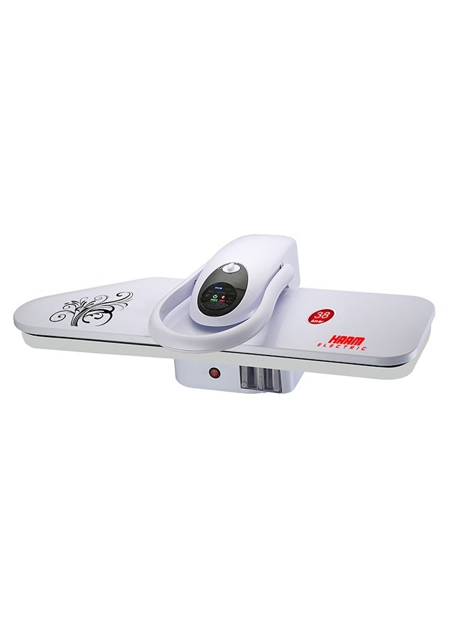 هام - كاوية بخار كبس - 34 بوصة - 2200 وات - بشاشة لمس - أبيض - HM34SP-WN24 - Image 1