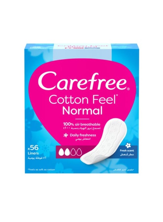 Carefree Daily pads with cotton and aloe vera extract - Image 2