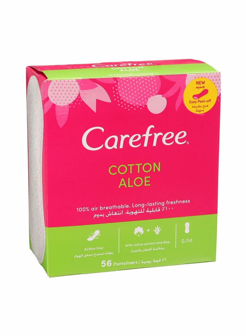 Carefree Daily pads with cotton and aloe vera extract - Image 3