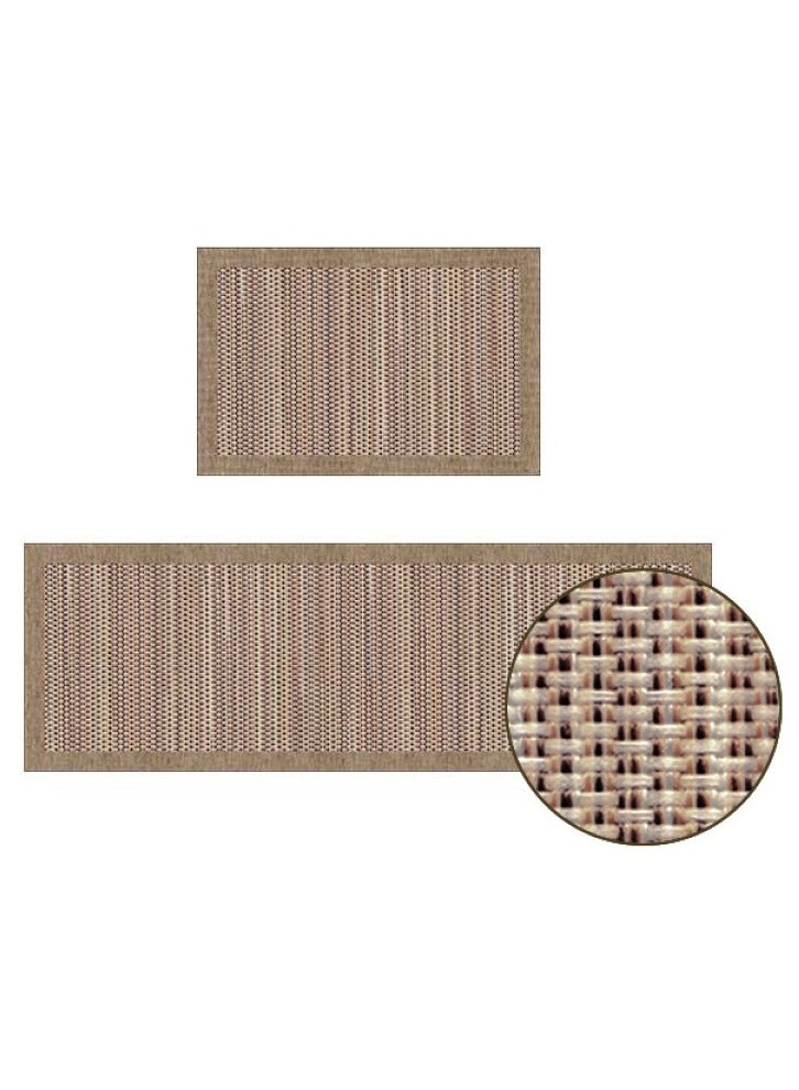 RATSAW 2 Piece Farmhouse Kitchen Rug Set Non-Slip Heavy-Duty Standing Mat Waterproof Comfort Floor Runner DNR22 - Image 1