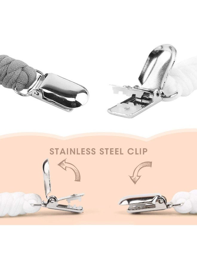 Onwon 4 Pieces Baby Pacifier Clips for Infant Boys and Girls - Image 4