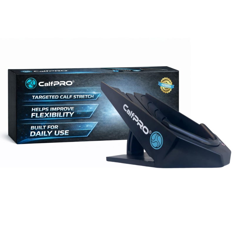 CalfPROÂ® Deepest Calf Stretcher for Plantar Fasciitis Relief. Deep Heel Lock Stretch Device for Tight Calves, Achilles, Hamstrings, & Foot Pain. Portable Mobility Tool for Athletes & Everyday Use - Image 1