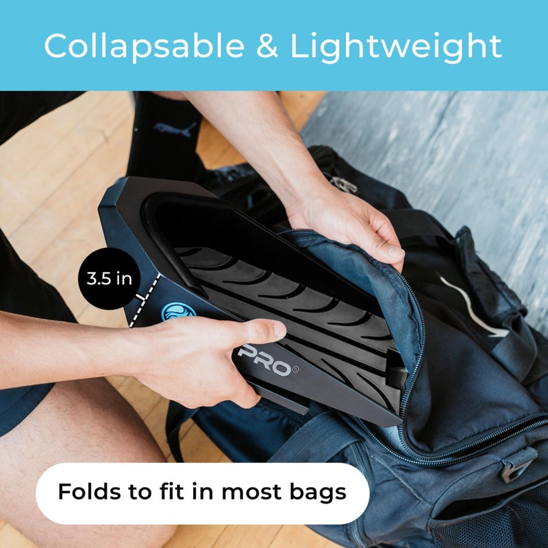 CalfPROÂ® Deepest Calf Stretcher for Plantar Fasciitis Relief. Deep Heel Lock Stretch Device for Tight Calves, Achilles, Hamstrings, & Foot Pain. Portable Mobility Tool for Athletes & Everyday Use - Image 2