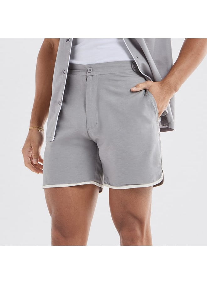 FAV Shorts with Pockets and Piping Detail  - Image 1