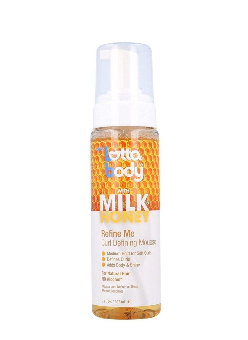 Lottabody - Lotta Body Mousse Curl Define Milk & Honey 7 Ounce Refine Me (Pack of 3) - Image 1