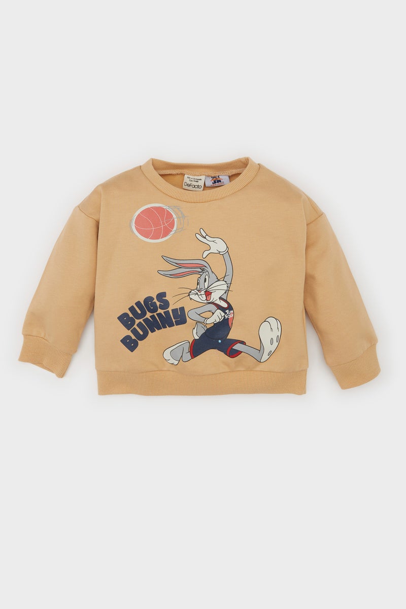 DeFacto Boy Space Jam Crew Neck Soft Fur Inside Sweatshirt - Image 1