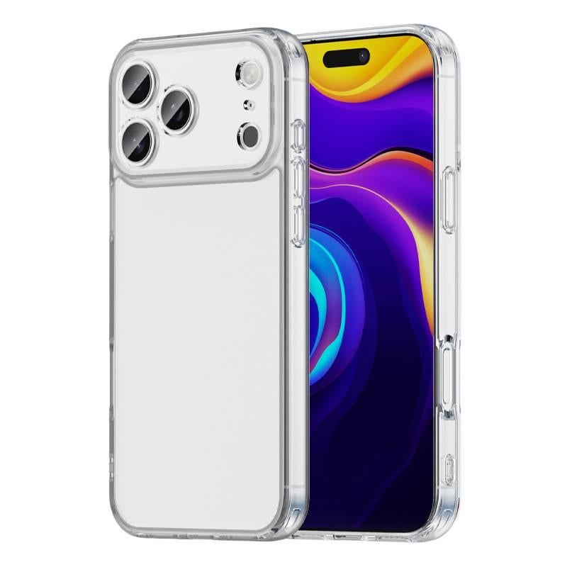 MS غطاء واقي بسيليكون لـ iPhone 17 / 17 Air / 17 Pro / 17 Pro Max مع مقاوم للصدمات وحماية من السقوط مع مقاوم للصدمات مع مقاوم لبصمات الأصابع مع مقاوم للخدش باللون شفاف من السيليكون - Image 1