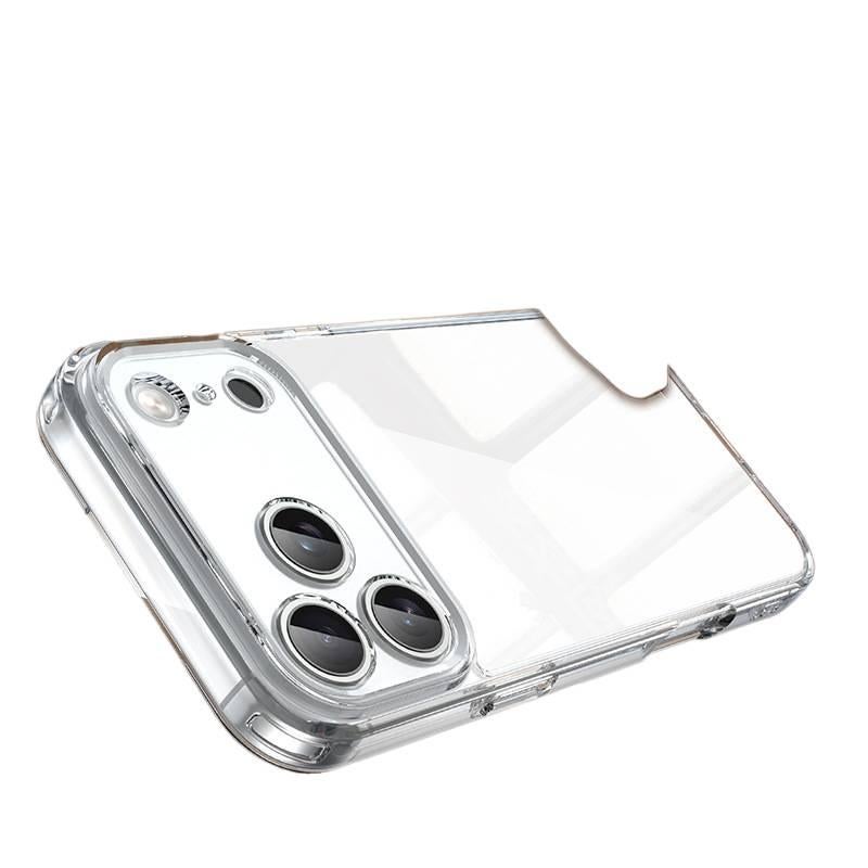 MS غطاء واقي بسيليكون لـ iPhone 17 / 17 Air / 17 Pro / 17 Pro Max مع مقاوم للصدمات وحماية من السقوط مع مقاوم للصدمات مع مقاوم لبصمات الأصابع مع مقاوم للخدش باللون شفاف من السيليكون - Image 5