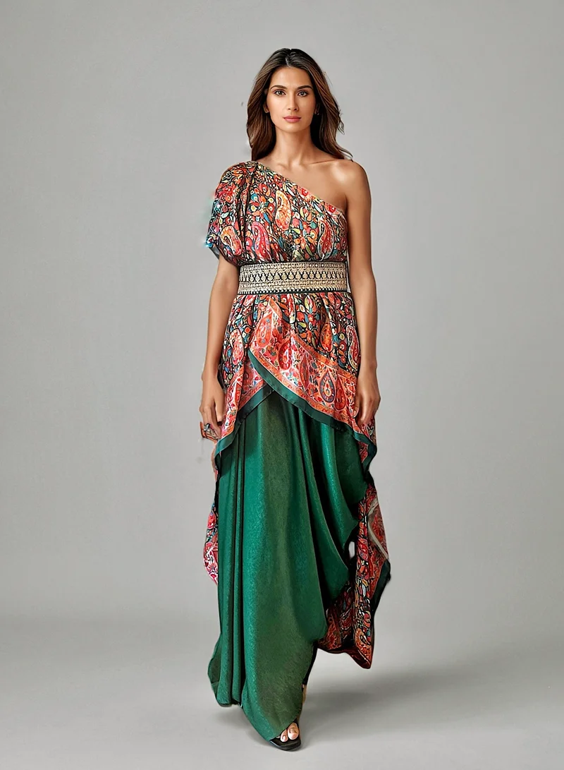 ECSTACY Cape Dress set