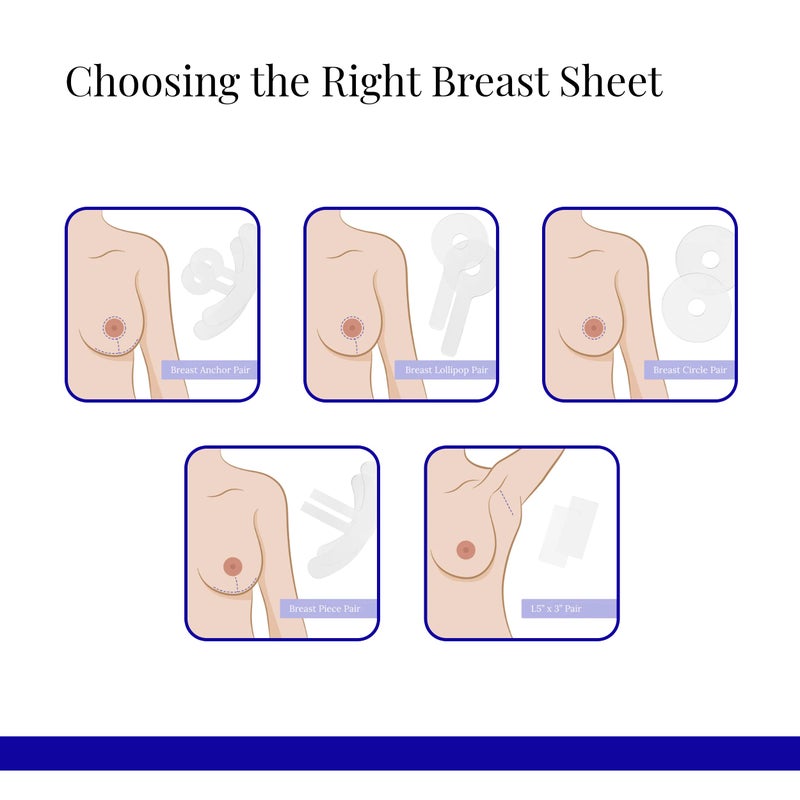 ريجوفا سكين Scar Fx Silicone Sheeting, Silicone Tape for Breast Procedure, Breast Anchor Style, 1 Sheet, Soften, Flatten  Reduce The Appearance of Scars - Image 4