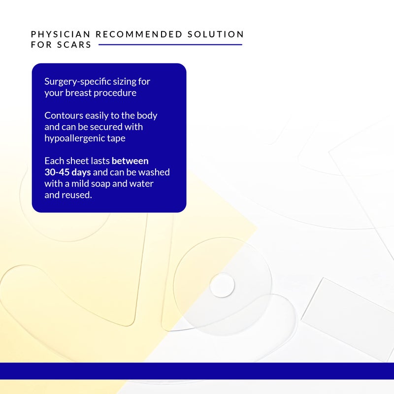 ريجوفا سكين Scar Fx Silicone Sheeting, Silicone Tape for Breast Procedure, Breast Anchor Style, 1 Sheet, Soften, Flatten  Reduce The Appearance of Scars - Image 3