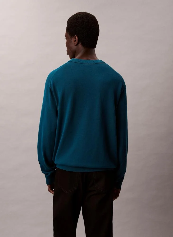 Calvin Klein Jeans Relaxed Cotton Monogram Jumper