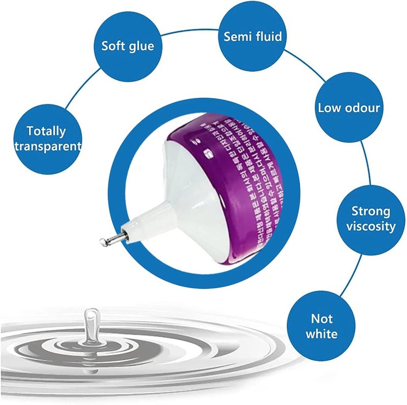 KASTWAVE Multi-Purpose Clear Glue, Acrylic Adhesives Glue Clear, Multipurpose Super Strong Sealant, Transparent Odorless Non-Corrosive, For Acrylic, Jewelry, Mobile Phone Screen, Diy Crafts - Image 4