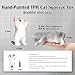 YVBBHE Big Hand Painted Cat Squishy ToysLarge Cute Ultra Soft Kitty Squeeze Fidget Toys for Stress Relief Kawaii Squishies Sticky Animal Toys for Adults KidsDecompression Sensory Balls Toys for Autism - Image 4