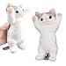 YVBBHE Big Hand Painted Cat Squishy ToysLarge Cute Ultra Soft Kitty Squeeze Fidget Toys for Stress Relief Kawaii Squishies Sticky Animal Toys for Adults KidsDecompression Sensory Balls Toys for Autism - Image 2
