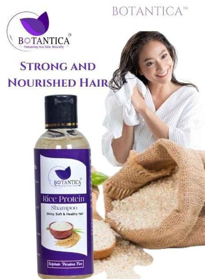 BOTANTICA Rice Protein Shampoo for Shiny, Soft & Healthy Hair 100ml - Image 4