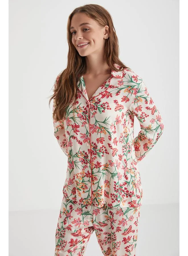Penye Mood  Floral Print Pajama Set. for Women | Best Price UAE