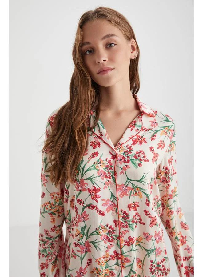 Penye Mood  Floral Print Pajama Set. for Women | Best Price UAE