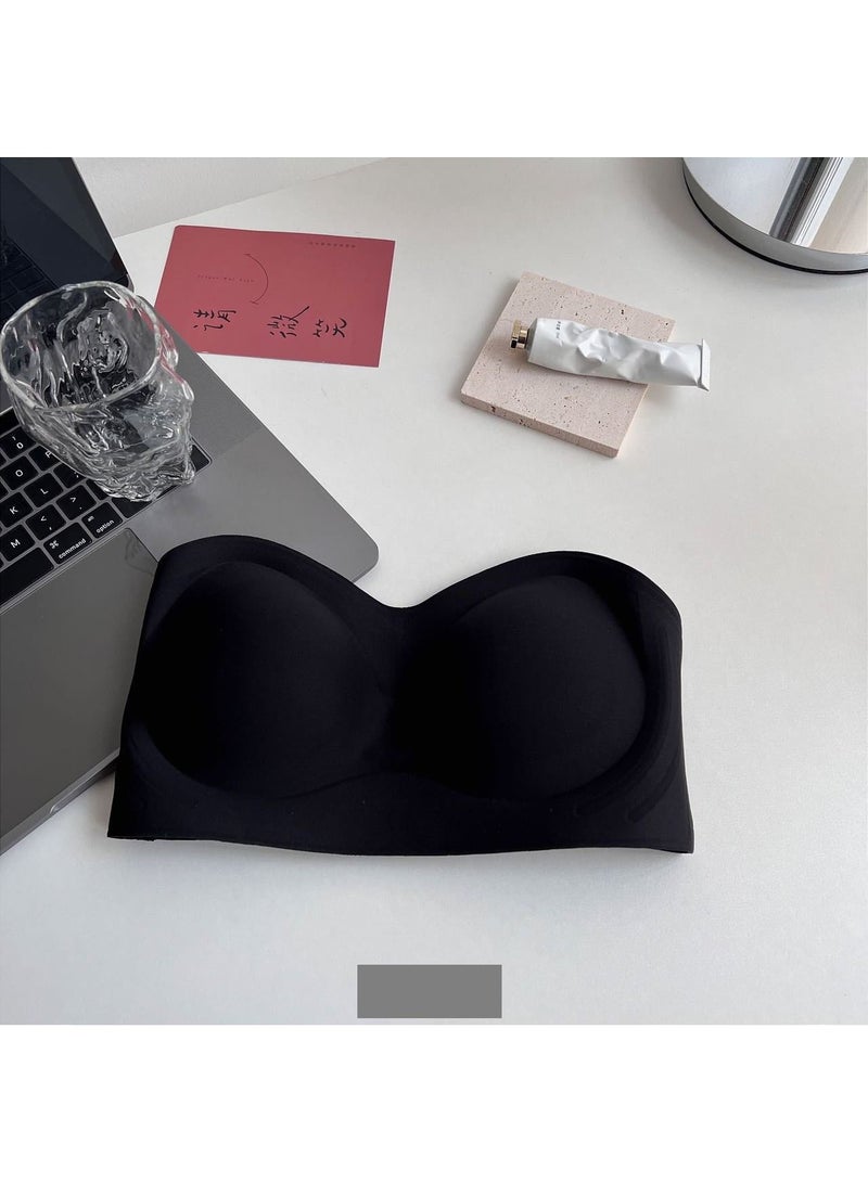 Loquat Women's Half Cup Strapless Invisible Bra 