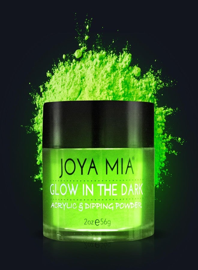JOYA MIA Glow-in-the-Dark Acrylic & Dipping Powder - Premium Nail Powder for Flawless Enhancements, Available in 12 Colors, 2 oz (DPGW-2) - Joya Mia - Image 1