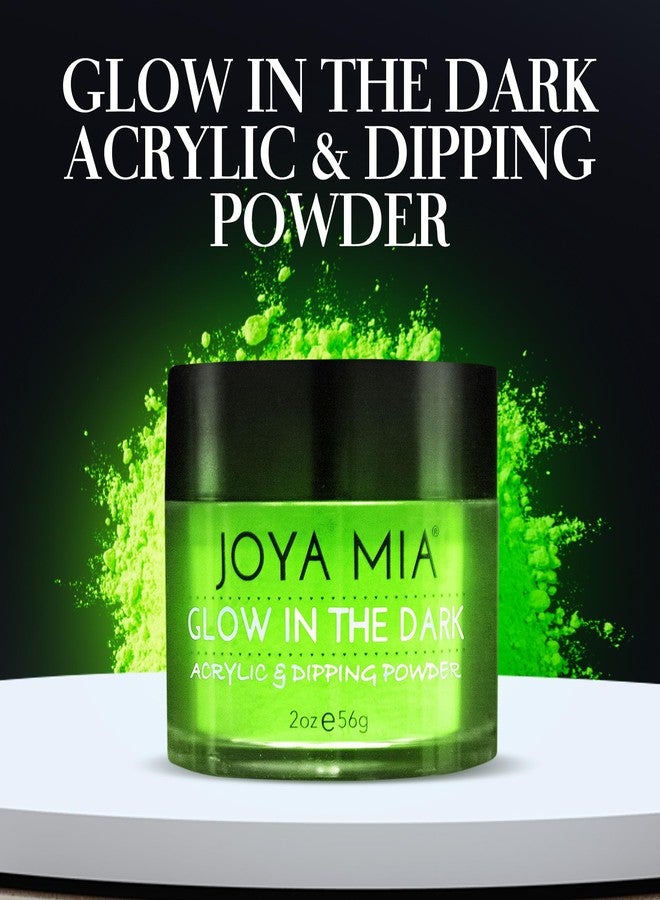 JOYA MIA Glow-in-the-Dark Acrylic & Dipping Powder - Premium Nail Powder for Flawless Enhancements, Available in 12 Colors, 2 oz (DPGW-2) - Joya Mia - Image 3