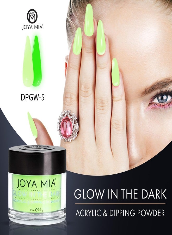 JOYA MIA Glow-in-the-Dark Acrylic & Dipping Powder - Premium Nail Powder for Flawless Enhancements, Available in 12 Colors, 2 oz (DPGW-2) - Joya Mia - Image 2