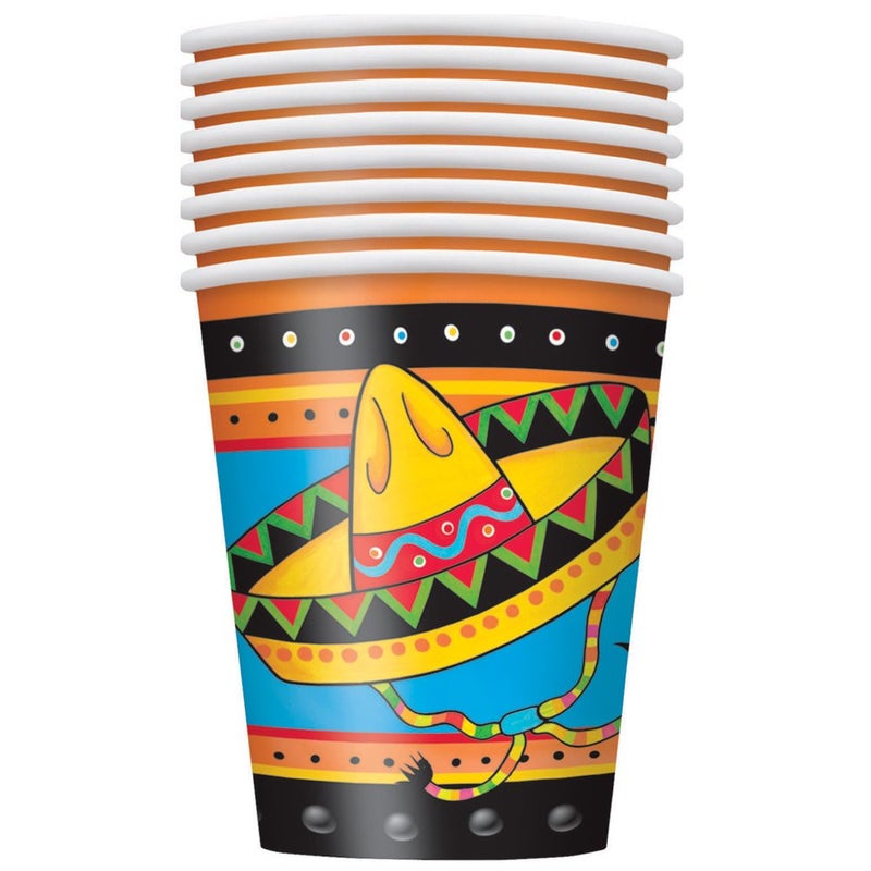 9oz Fiesta Party Cups 8ct