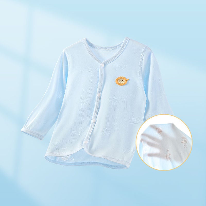 Baby Outwear Summer Thin Clothes Single-Piece Top Baby Sun Protection Clothing Boneless Long-Sleeved Air-Conditioned Clothing Summer Clothing - Image 4