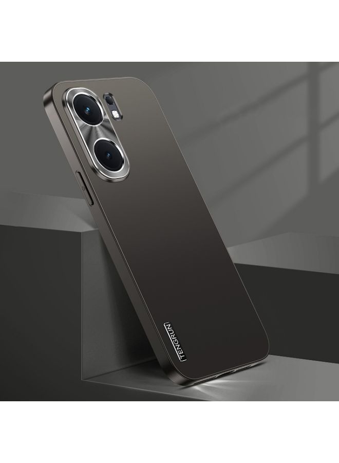 غطاء حماية لهاتف vivo iQOO Neo 9 Pro Streamer Series Micro Frosted Metal Paint PC Phone Case أسود