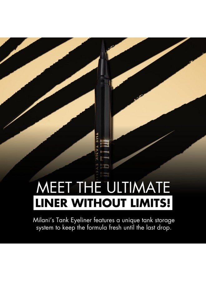 Milani The Tank Liquid Eyeliner - No-Skip, Waterproof, Long Lasting, Smudgeproof, Black, Cruelty-Free, 12 Hour Wear, Tips & Tricks - Image 3