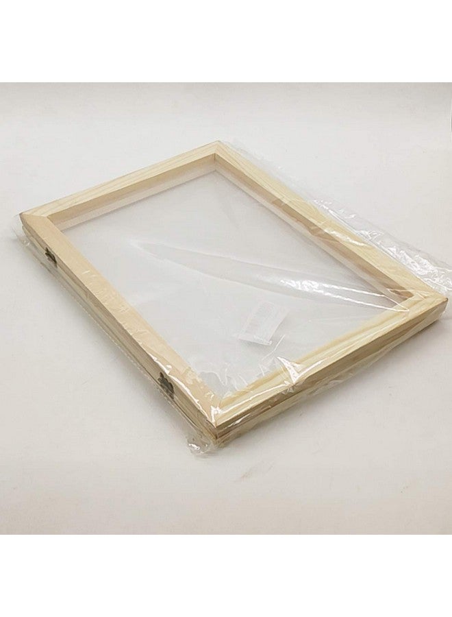Worown A5 Size Paper Making Screen Natural Wooden Papermaking Mould 7.5 X 10 Inch Wooden Paper Making Frame For Diy Paper Craft And Dried Flower Handcraft - Image 5