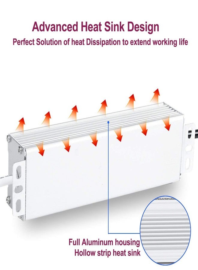 PLUSPOE 24V 300W Led Dimmable Driver, UL-Listed 5-in-1 Dimming: ELV/MLV/Triac/0-10V/1-10V/PWM/Potentiometer Dimmable LED Transformer Waterproof IP67 Outdoor Power Supply - Image 5