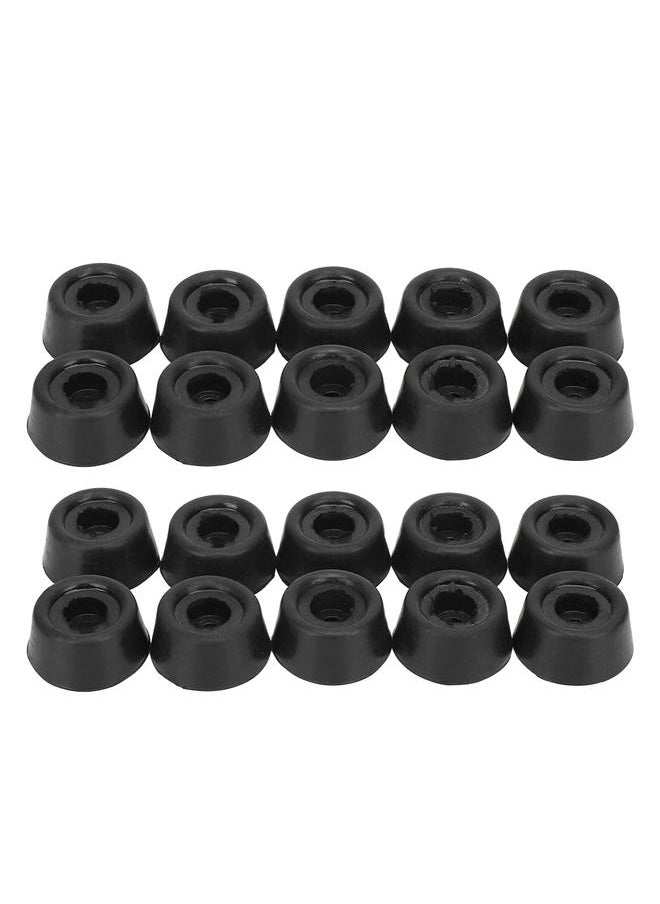 Thoraya 20PCS Durable Rubber Billiard Pool Cue Bottom Tail Protective Cover Case Snooker Stick Protector Accessories  - Image 1