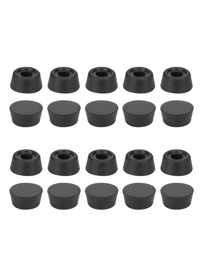 Thoraya 20PCS Durable Rubber Billiard Pool Cue Bottom Tail Protective Cover Case Snooker Stick Protector Accessories  - Image 3